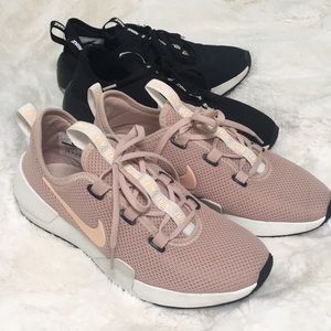 Two pairs of Nike comfort shoes